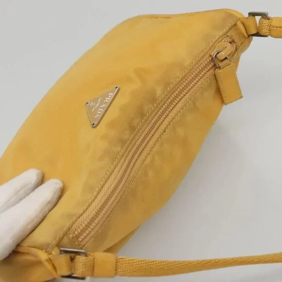 PRADA Accessory Pouch Nylon Yellow Auth 117775 - Picture 7 of 16